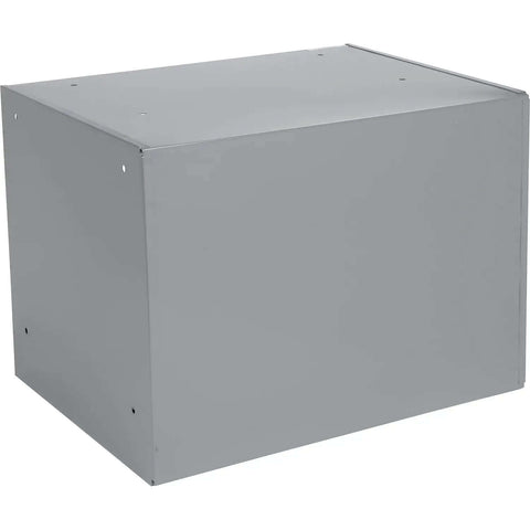 Durable Steel Compartment Box Rack With Four Adjustable Divider Boxes And Large Slide Shelf, heavy-duty metal box view
