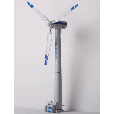 Knockout Educational Wind Turbine Model Kit Features No Fuss Snap Together Diy Build With Mini Worker Figures 21.7 Inch Tower side view