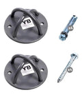 Beefy Industrial Strength Ceiling Hooks Set With Anchors And Bolts Holds Up To 600 Lbs Ideal For Gym Rings And Yoga Trapeze Suspensions