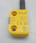 Yellow RFID Safety Switch With Coded 11 mm Actuation, Two Safe Semiconductor Outputs, 24 VDC Power, 5 Pin M12 Connector, IP67 Rated