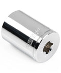 3/8 Inch Drive 24 Mm Semi-Deep 6-Point Socket For Pros And DIYers With Heavy-Duty Chrome-Plated Finish, Large Readable Stamped Markings Along The Curved Surface, Built For High-Torque Reaches And Tight Fits, SHD14124