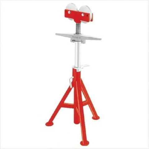 Tough As Nails Conveyor High Pipe Stand Featuring Quick Adjustments From 29 To 44 Inches For Gripping Up To 12 Inch Pipe And Supporting A Hefty 2500 Pound Weight Built Stateside Backed By Lifetime Coverage