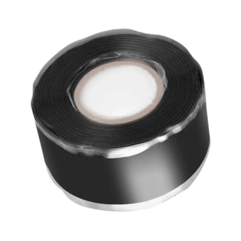 Roll of black 3 Pack Pipe Repair Tape Sealant Self Adhesive Duct Tape For Outdoor Use Black Leak Stop For Pipes Plumbing Repair Kit