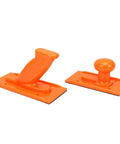 Two Pack Woodworking Push Blocks Safety Push Sticks for Table Saw Router Jointer and Bandsaw Non Slip Textured Orange Tools