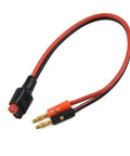 Beefy 30A SB To 4mm Banana Cable Adapter with 12AWG Pure Copper Wire, RC LiPo Battery Charging, Heavy Duty Power Lead, 30cm