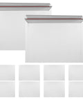A4 Gray White Paper Mailing Envelopes Self Sealing Flat Rigid Mailers For Cards Files And Invitations Great For Small Biz Packaging