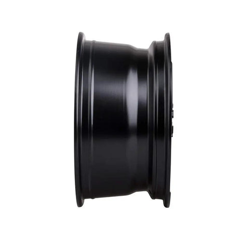 Side view of Beartooth Wheel 12x7 Matte Black 4 By 156 Bolt Pattern For Polaris RZR 900 Trail Ultimate 2021 2022 2023 2024 2025 Cast Aluminum Wheel With 1000 Lb Load And Screw On Center Cap