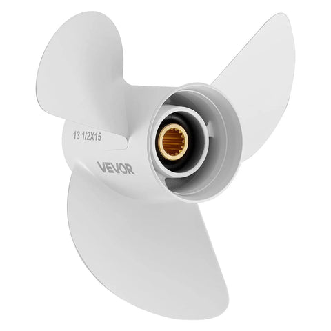 Beefed-Up Aluminum Corrosion-Resistant Outboard Propeller For Yamaha 60-130 HP, 4-1/4 Gearcase, 3-Blade RH Rotation
