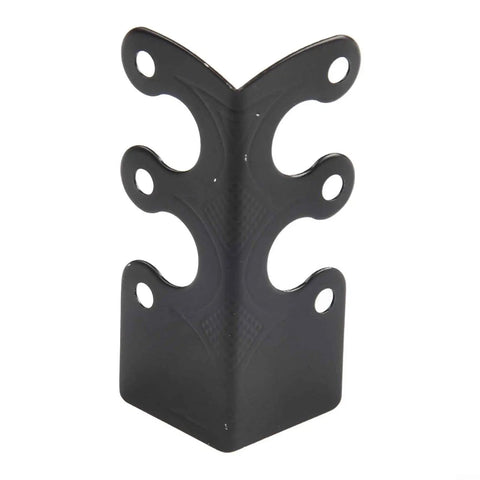 Black iron protector from Beefy Metal Baseboard Corner Protectors Set Of 6 Iron Skirting Guards For Wall Corners Stylish Protective Covers