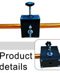 Cable Threading Tool For Drill Compatibility For Electricians That Lets You Pull Wires Through Walls And Ceilings In Homes And Light Commercial Projects With Smooth Operation No Sweat Setup And Hassle Free Performance. Black steel cable threading tool with brass shaft