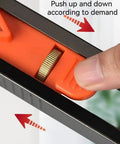Close-up of the Slick Contour Gauge Scribe Tool With Lock for Woodworking, highlighting the adjustment mechanism and finger grip.