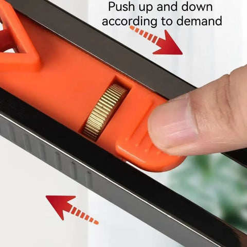 Close-up of the Slick Contour Gauge Scribe Tool With Lock for Woodworking, highlighting the adjustment mechanism and finger grip.