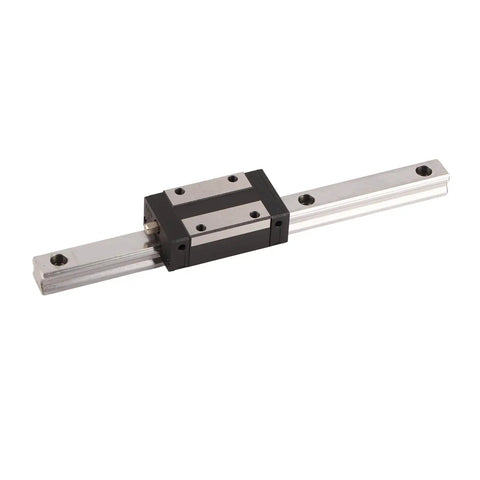 Heavy Duty Linear Guide Rail And Bearing Slider Kit With Slick Ball Bearings For Smooth 3D Printer And Cnc Motion Control Two Hundred Millimeter Long Hardened Steel Blocks Built Tough For Daily Garage Project Grind And Precision Tracking