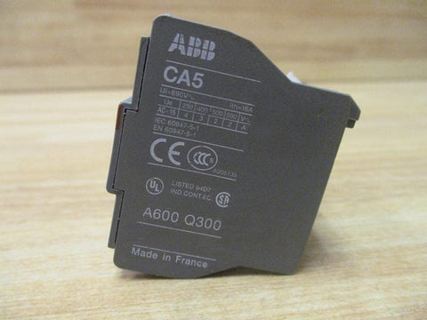 CA5-22M CA522M Auxiliary Contact Block 2 N.O./2 N.C. Front-Mount A-Line Series 600V Grey Single Unit Electrical Control