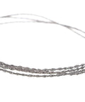 Close-up of 72Cm 28In Wire Saw Rope Chain Saw for Emergency Survival Gear showing durable metal blade texture in compact design