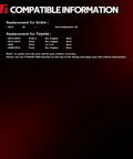 Compatibility chart for Beefy Rear Wheel Hub Bearing Assembly 512370 Compatible With 2007 2014 Toyota Yaris and more.