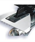 High Performance Boat Hydrofoil For 40 To 350HP Motors, Fast Planing Lift, Narrow Streamlined Design, Quick, Precise Control, White Finish