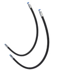 2 Pack Excavator Diverter Valve Hoses With Quick Connects One Quarter Inch Interface M14 Rubber Hoses Rated 60 MPa 8702 PSI