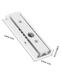 Smooth Drawer Slide Rails For Cabinets And Dressers, Stainless Steel And Light Duty Aluminum 60mm, top view of detachable glide