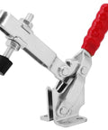 Beefy Lever Clamp Quick Release 500 Lbs Heavy Duty Clamp For Metalworking And Parts Clamping 227Kg Capacity Easy Install Four Flat Double Rocker Design For Stable Support, red handle
