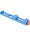 Heavy Duty Circular Saw Base Guide Rail With Adjustable Clamp For 4 To 6 Inch Saws shown with blue ABS material for precise cuts.