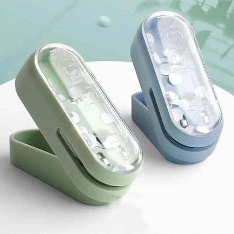 Compact Blue Hole Puncher For 10 Sheets Tiny Single Hole Puncher For Office Use Or Gift For Students Easy One Hand Punch And Secure Storage In Drawer Today