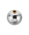 M6x42mm Ball Nuts Knob Hollow Female Thread 304 Stainless Steel Round Blind Hole Screw Cap Cover silver finish front view