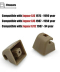 Jaguar Sun Visor Clips Set Of 2 For XJS XJ6 XJ12 1975 To 1994 Replacement Sun Visor Hooks HMD1084AAAEE with beige finish