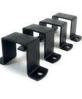 Heavy Duty 2x2 Square Tube Bracket Clamp Set Pack Of 4 For Railing Fence Deck And DIY Projects Powder Coated Black Steel Pipe