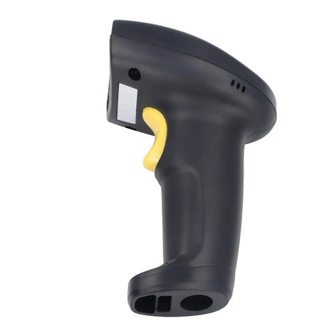 Side view of Wireless Barcode Scanner 1D 2D Handheld Reader For Supermarket Delivery Plug And Play No Driver Needed Long Range Transmission ABS Material Durable Portable