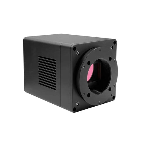 Next-Gen 26MP Microscope Camera With IMX571 Sensor, 1.8-Inch APS-C Large Sensor, 16 Bit Color USB 3.0 C Mount, TE Cooling, M42 Mount Digital Lab Camera, black metal housing