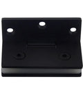 Nasty Good Heavy Duty 90 Degree Glass Door Hinges Stainless Steel 304 Wall Mount Black Shower Door Hardware with holes for installation.