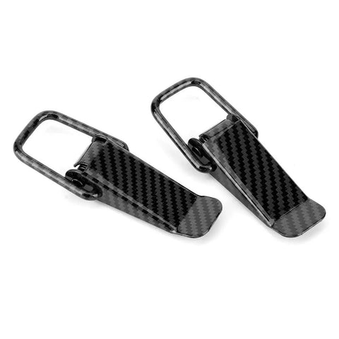 Quick Release Hook Lock Clip For Cars And Trucks, Universal Fit With Carbon Fiber Texture Hood Fastener, Secure Lock
