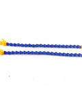 Two 12 Pack Round Flat Nose CNC Coolant Pipes For Lathes Mills And Hydraulic Systems Water Cooling Tubing with blue bodies and yellow nozzles.