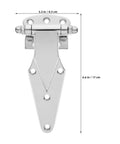 Rock Solid Zinc Alloy Cold Storage Door Hinges Heavy Duty Freezer Hinge Replacement For Walk In Cooler And Industrial Refrigeration 2 Pack, 6.6 in long, premium zinc alloy construction.