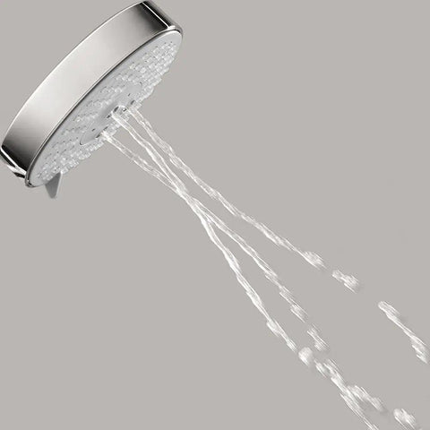 Raindance S 5 Inch Showerhead with Air Power Technology featuring BalanceAir Whirl Air and RainAir sprays, water flowing