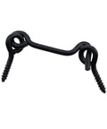 2 Inch Heavy Duty Iron Hook And Eye Latch Set In Black For Barn Doors Sliding Doors Windows Cabins Sheds And Interior Doors Easy One Step Installation With Screws 10 Pieces Durable Construction For Reliable Security On Lightweight To Heavy Doors
