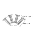 Stainless Steel Cable Railing Protector Sleeves Kit Fits 3/16 Inch Wire Rope Sturdy Weather Resistant Sleeves For Wood Posts Decking Projects That Hold Up And Look Super Cool, silver sleeves with size markings