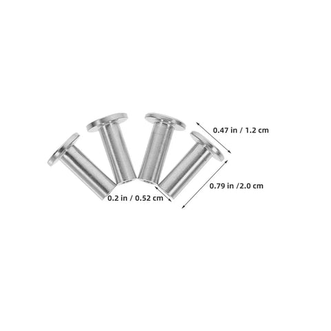 Stainless Steel Cable Railing Protector Sleeves Kit Fits 3/16 Inch Wire Rope Sturdy Weather Resistant Sleeves For Wood Posts Decking Projects That Hold Up And Look Super Cool, silver sleeves with size markings