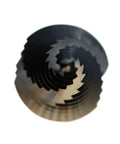 Close-up of Heavy Duty Step Drill Bit Set For Stainless Steel And Hard Metals, 4 To 32 Mm Metric, 15 Progressive Steps, 5 Percent Cobalt Alloy