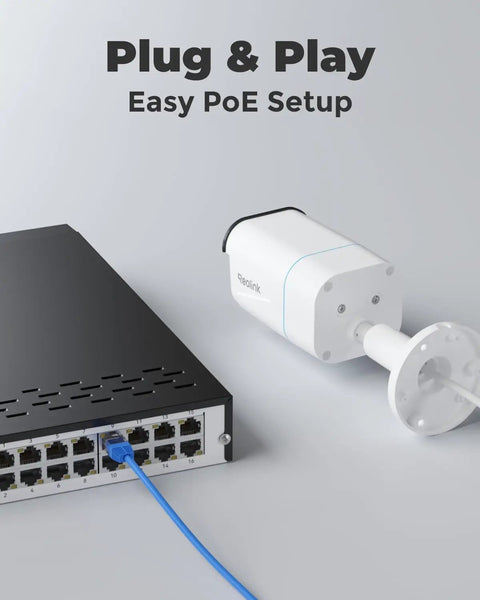 4K Ultra HD Security Camera System With 8 PoE Cameras H265 Wired Surveillance Kit Person And Vehicle Detection shown with NVR setup