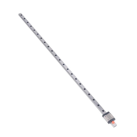 Automatic Centering Linear Guide Rail for Ceiling System 600 Mm CNC Miniature Guide Rail With Bearing Steel shown at angle