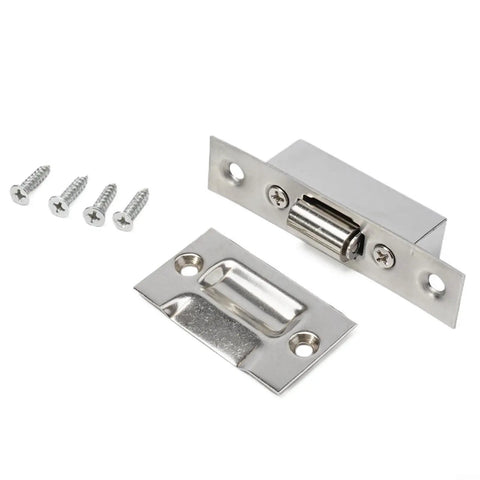 Stainless Steel Cabinet Roller Catch With Spring Ball Latch For Wooden Closet And Cupboard Doors Includes Screws For Easy Diy Repair