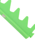 Close-up of green Magnetic Wrench Rail Set And Holder Rack for 20 Tools showing durable plastic with magnetic feature.