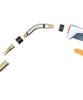 Flexible MIG Welding Torch Stinger 15ft Lead 350 Amp Replacement For Bernard Miller Style Fitting components view