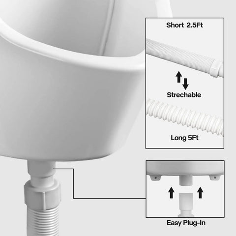 Plastic Urinal For Mens Waterless Urinal Easy Install Indoor Outdoor Use No Fuss No Splash Urine Diverter Large Capacity Durable Urinal For Bathrooms And Outdoor Toilets Perfect For Home Or Job Site