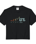 Black Vintage Weekend Camper Crop Top For RV Lovers Soft Color Tee For Camping And Road Trips Hiking And Motorhome Life Great Co Pilot Gift