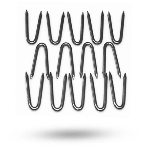 U Shaped Garden Stakes Nails For Fencing And Wire Mesh Easy Setup Quick Outdoor Installation Lightweight Iron Pegs 30 Pack