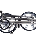Hella Lightweight Golf Cart Featuring A Slick Three Wheel Swivel Design With Toughest Stainless Steel Frame folded compactly.