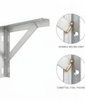 Heavy Duty Steel L Brackets For Floating Shelves Garage Racks And Wall Storage Angle Iron Support For DIY Projects Reinforcement